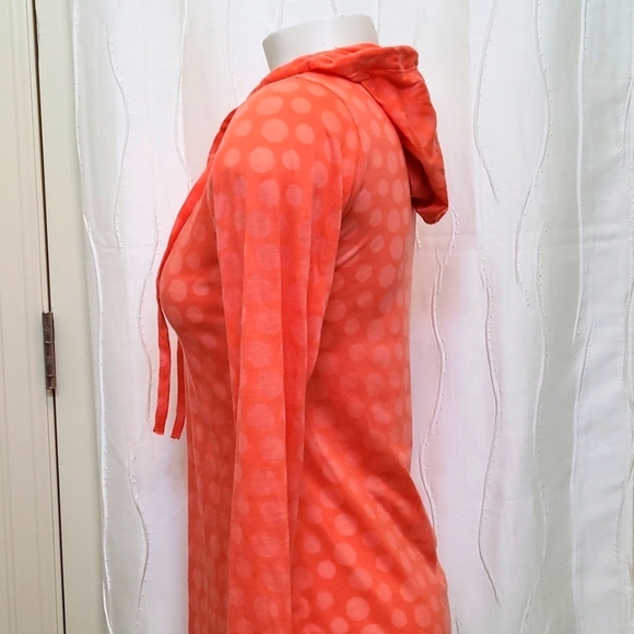 Balance Collection Orange V-Neck Sweatshirt Hoodie - Picture 3 of 6